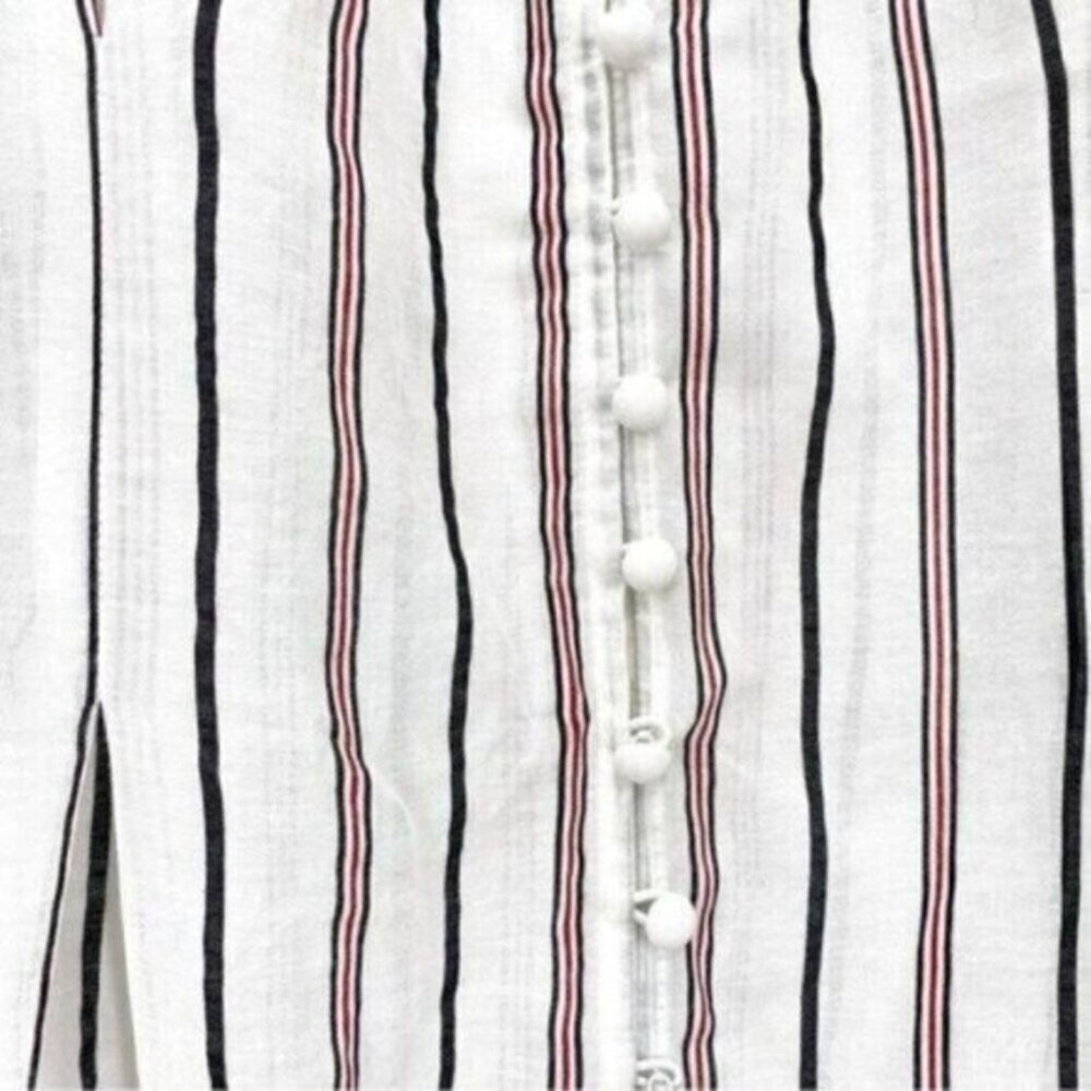 Joie Minya Striped Button Front Blouse Top New - Picture 10 of 15